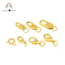 BR001 TOP Quality Gold Plated Jewelry Lobster Claw Clasp Findings for Jewelry Making